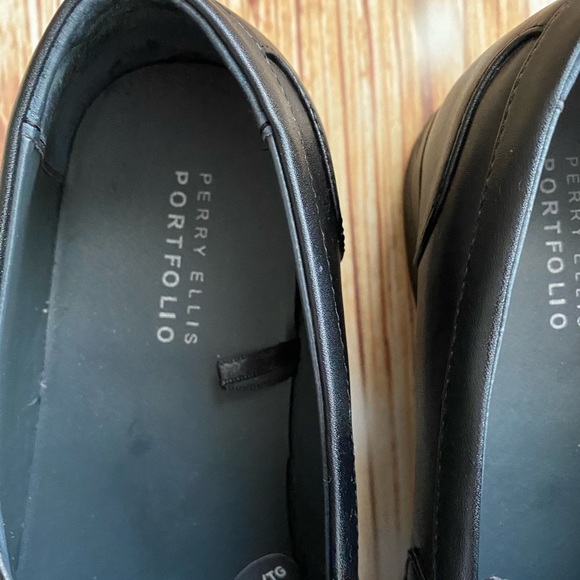 Perry Ellis Men’s Black Dress Slip On Shoes 10.5 - Picture 13 of 14